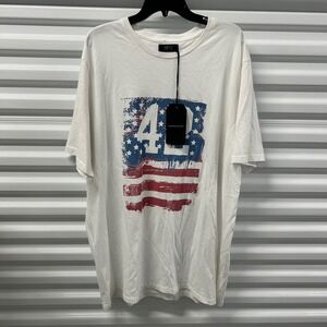 MVP Collections Mens 2XLT TaWhite American Flag Graphic T Shirt Made in USA